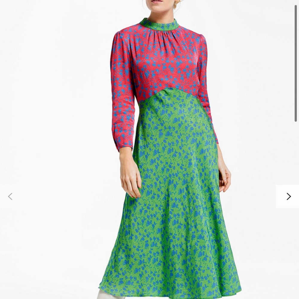 Finery London Sara Two-Tone Tea Dress